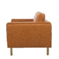 Distressed Vegan Leather Arm chair