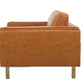 Distressed Vegan Leather Arm chair
