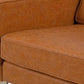 Distressed Vegan Leather Arm chair