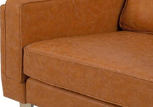 Distressed Vegan Leather Arm chair