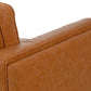 Distressed Vegan Leather Arm chair