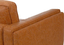 Distressed Vegan Leather Arm chair