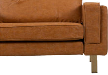 Distressed Vegan Leather Arm chair
