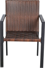 Dark Brown Patio Outdoor Furniture Conversation Sets With Porch Chairs Set Of 2 Chairs?áWicker Bistro Set