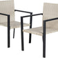 BTExpert Patio Outdoor Furniture Conversation Set with 2 Wicker Bistro Chairs - Set Of 2