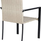 BTExpert Patio Outdoor Furniture Conversation Set with 2 Wicker Bistro Chairs - Set Of 2