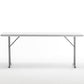 BTExpert 6-Foot Long Granite White Plastic Folding Training Table
