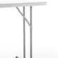 BTExpert 6-Foot White Plastic Folding Seminar Table, Portable, 18" Wide, 29" High, Indoor Outdoor Lightweight