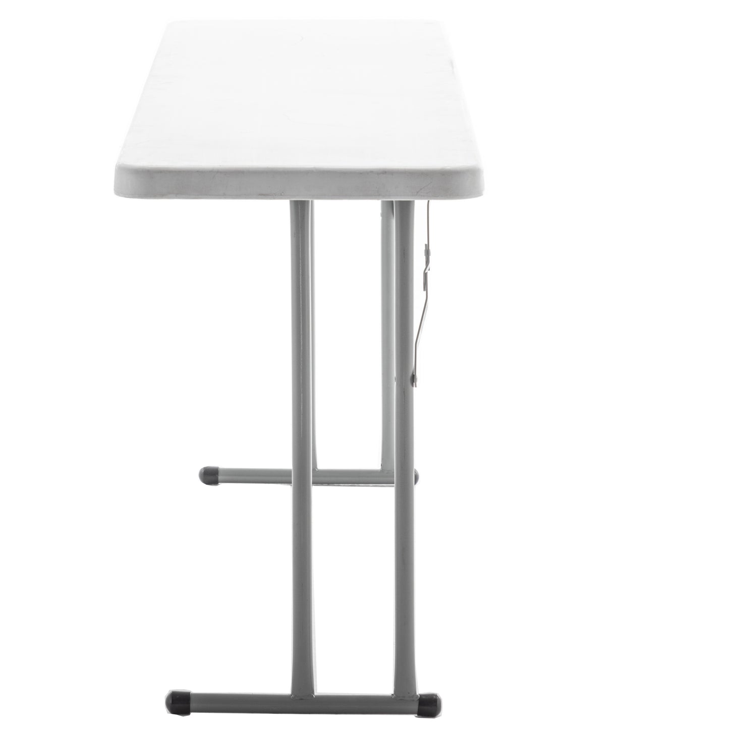 BTExpert 6-Foot - 72" long White Plastic Folding Seminar Training Table Portable 18" Wide narrow, 29" High, events indoor outdoor lightweight