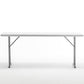 BTExpert 6-Foot White Plastic Folding Seminar Table, Portable, 18" Wide, 29" High, Indoor Outdoor Lightweight