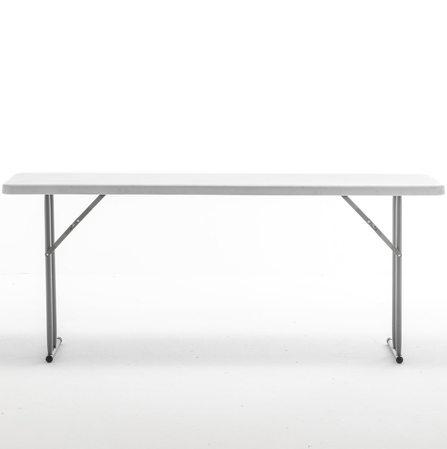 BTExpert 6-Foot - 72" long White Plastic Folding Seminar Training Table Portable 18" Wide narrow, 29" High, events indoor outdoor lightweight