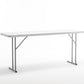 BTExpert 6-Foot White Plastic Folding Seminar Table, Portable, 18" Wide, 29" High, Indoor Outdoor Lightweight