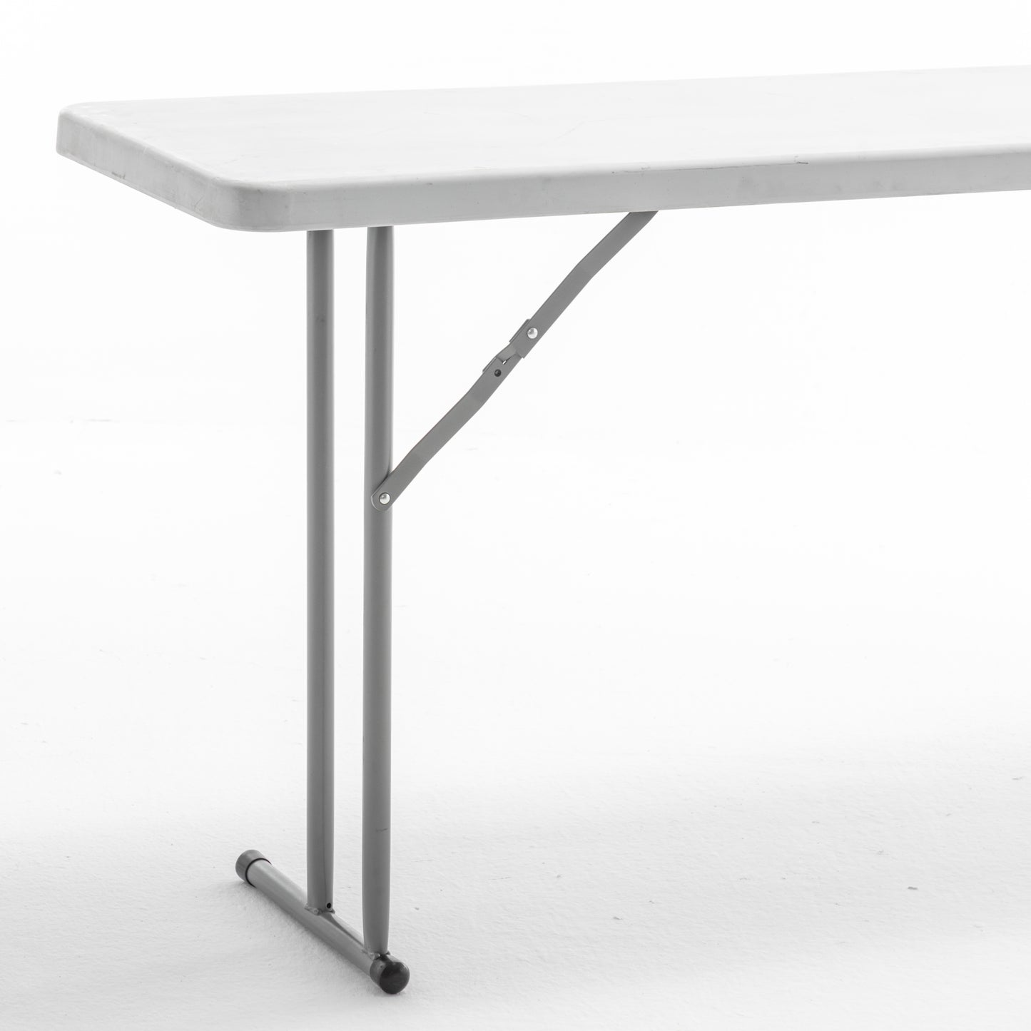 BTExpert 6-Foot - 72" long White Plastic Folding Seminar Training Table Portable 18" Wide narrow, 29" High, events indoor outdoor lightweight