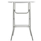 BTExpert 32" Round 43" Bar Height White Granite Plastic Folding Table Portable Commercial Table - Set of 5