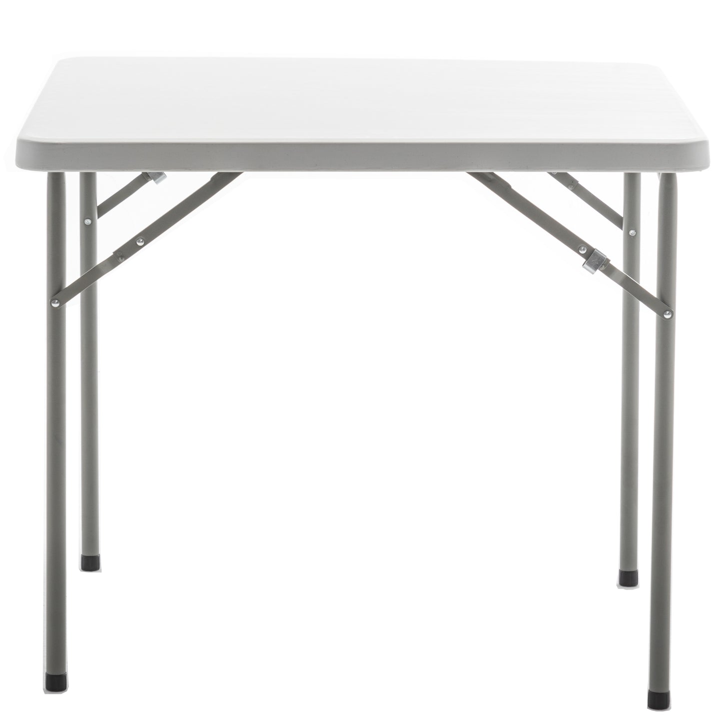 BTExpert 34" Square Granite White Plastic Folding Table card board games nights party indoor outdoor lightweight