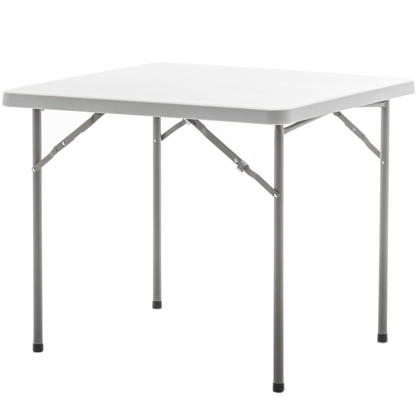 BTExpert 34" Square Granite White Plastic Folding Table Portable for home indoor outdoor lightweight - Set of 5