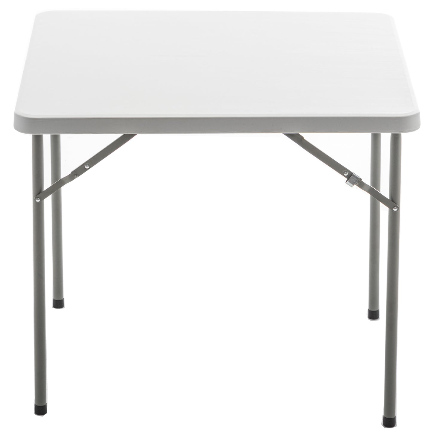 BTExpert 34" Square Granite White Plastic Folding Table card board games nights party indoor outdoor lightweight