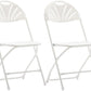 BTExpert 4-Piece Folding Table Set, 6' x 18" Table & 3 Adult Chairs, Portable