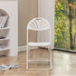 BTExpert White Plastic Folding Chair, Steel Frame, High Capacity, Lightweight, for Event, Wedding, Party - Set of 6