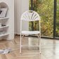 BTExpert White Plastic Folding Chair, Steel Frame, High Capacity, Lightweight, for Event, Wedding, Party - Set of 6