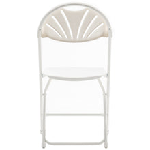 BTExpert White Plastic Folding Chair Steel Frame Commercial High Capacity Event Chair lightweight Wedding Party Set of 6