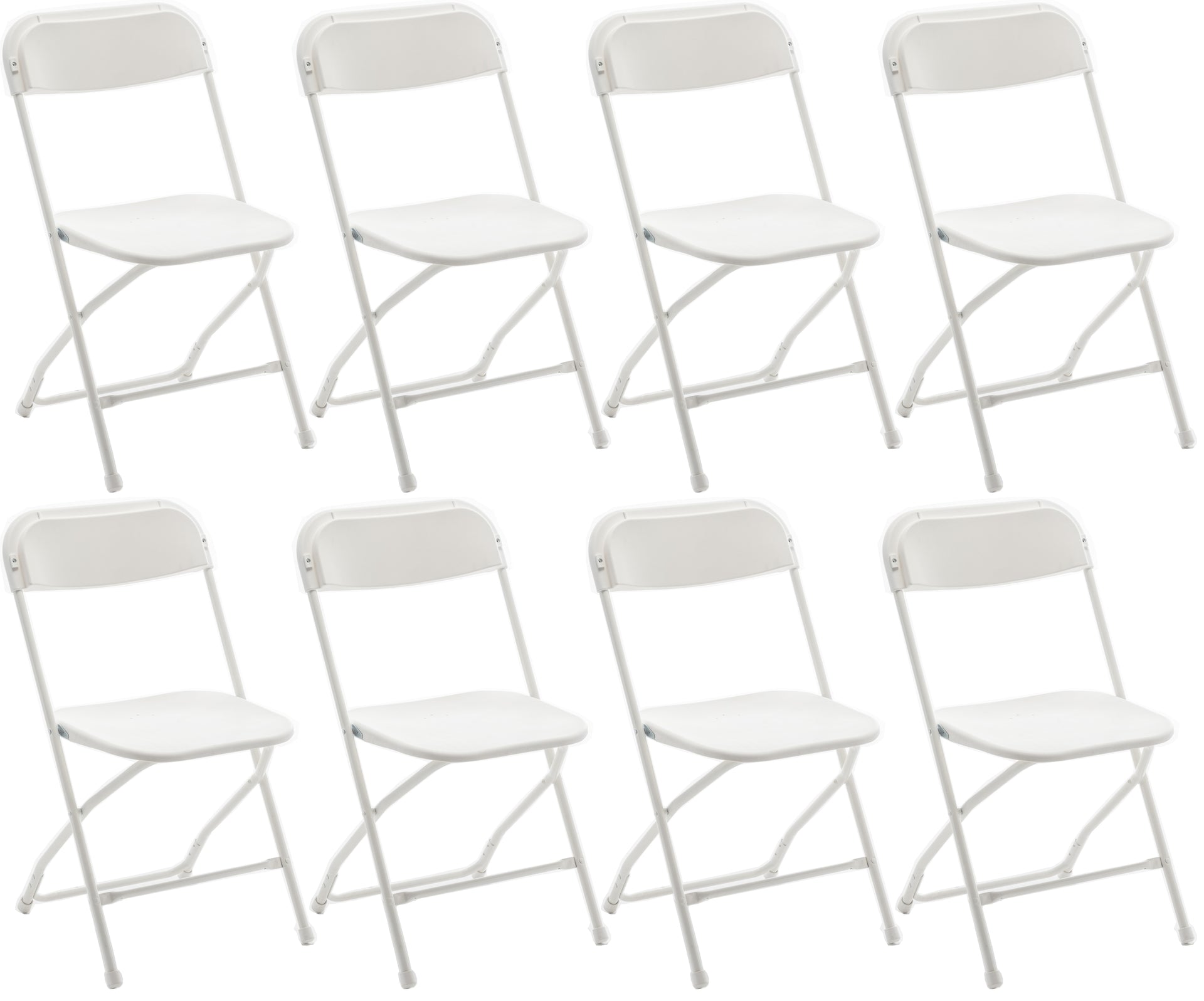 Resin Folding Chair Vinyl Padded Seat, Lightweight For Indoor Outdoor, Home, Event, Dining, Church, School, Weddings, Black - Set Of 20