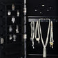 White Frameless Cheval Mirror Over Door Wall mount Hang Jewelry Cabinet Armoire