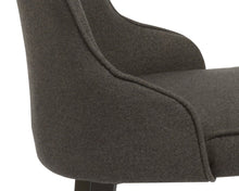 Btexpert Upholstery Dining Chairs, Set of 2, Steel, Gray