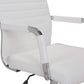 BTExpert Ergonomic High Back PU Leather Swivel Manager Chair, White