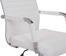 BTEXPERT Tilt Seat Designer Executive Manager Conference Ergonomic High Back PU Leather Swivel, white