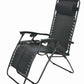 Improved Zero gravity Chair Outdoor lounge patio Cup tray Black 2 pack case set