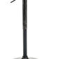 BTExpert Industrial Adjustable 27-36" Metal Bar Table, Swivel Round MDF Wood Top, Antique Golden Black Base