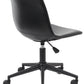 BTExpert Aati Mid Back Fuax Leather Task Chair, Black Office Chair
