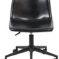 BTExpert Aati Mid Back Fuax Leather Task Chair, Black Office Chair