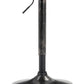 BTExpert Industrial Adjustable 27-36" Metal Bar Table, Swivel Round MDF Wood Top, Antique Golden Black Base