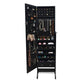 Premium Black Cheval Mirror Jewelry Cabinet Armoire Box Stand Organizer Case