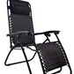 Improved Zero gravity Chair Outdoor lounge patio Cup tray Black 2 pack case set