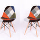 Patchwork Fabric Dining Chair (set of two)