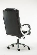 Adjustable Tilt High Back Swivel Leather Executive Chair, Black