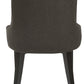 Btexpert Fabric Upholstery Dining Chairs, Steel, Dark Gray - Set of 2