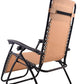 Zero gravity Chair Outdoor lounge patio beach Cup tray Tan Beige Two 2 pcs case