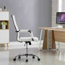 BTEXPERT Tilt Seat Designer Executive Manager Conference Ergonomic High Back PU Leather Swivel, white