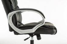 Adjustable Tilt High Back Swivel Leather Executive Chair, Black