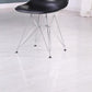 Eiffel Chrome Wire Legs Dining Side Chair Black DSR - Set of 4