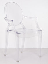 Transparent Crystal Accent Dining arms Chair Clear (set of two)