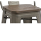 BTExpert 30" Metal Antique Rustic Counter height Bar Stool Chair High Back Wood seat - Set of 4