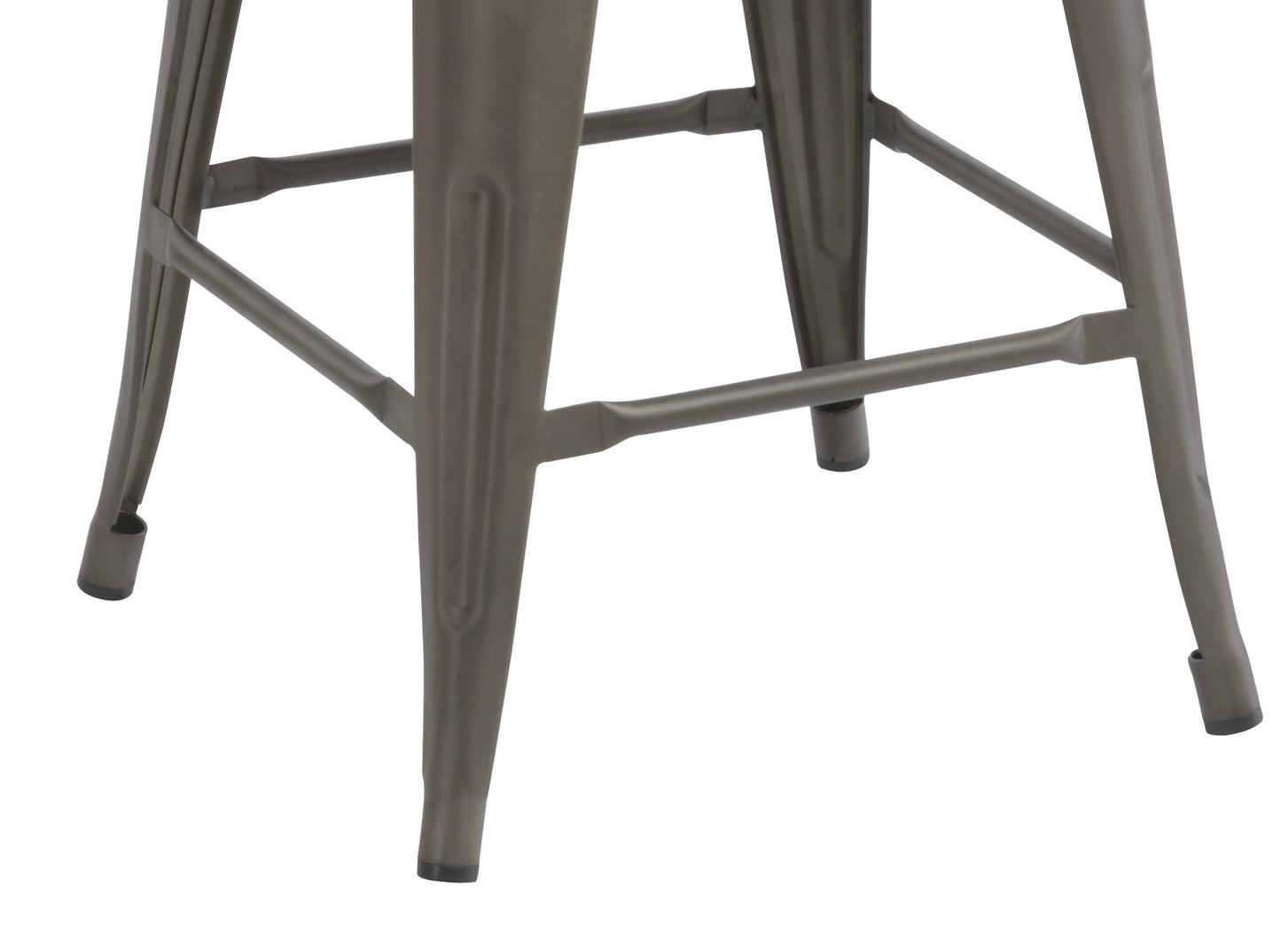 BTExpert 30" Metal Antique Rustic Counter height Bar Stool Chair High Back Wood seat - Set of 4