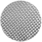 BTExpert 23.75" RoundTable Stainless Steel Silver Aluminum + 3 Black Rattan Stack Chairs