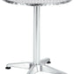 BTExpert Indoor Outdoor 23.75" Round Patio Restaurant Table Stainless Steel Silver Aluminum with Base