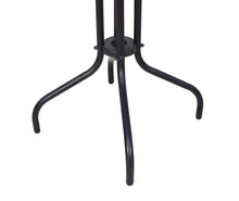 BTExpert Indoor Outdoor 28" Round Tempered Glass Metal Table Gray Rattan Trim + 2 Gray Restaurant Rattan Stack Chairs
